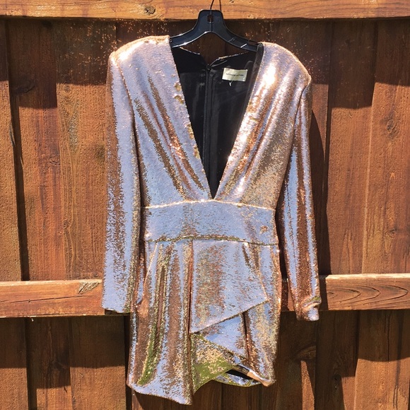 ALEXANDRE VAUTHIER SEQUINS MINI DRESS. - Picture 2 of 7